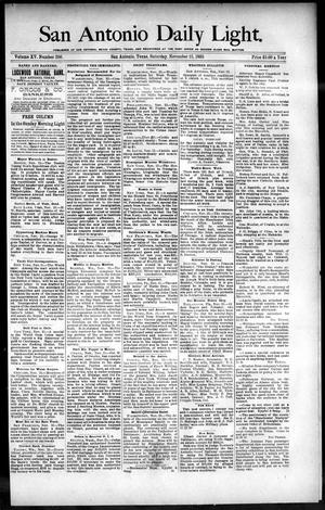 San Antonio Daily Light. (San Antonio, Tex.), Vol. 15, No. 296, Ed. 1 Saturday, November 23, 1895