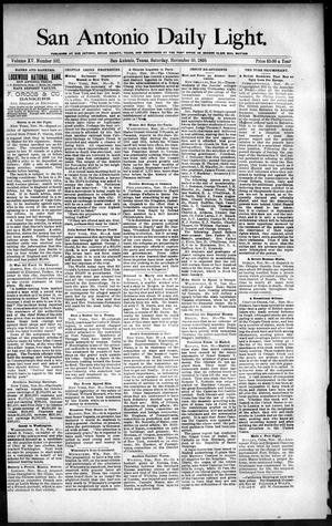 San Antonio Daily Light. (San Antonio, Tex.), Vol. 15, No. 302, Ed. 1 Saturday, November 30, 1895