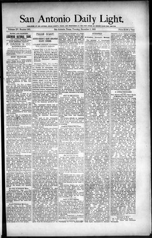 San Antonio Daily Light. (San Antonio, Tex.), Vol. 15, No. 305, Ed. 1 Tuesday, December 3, 1895