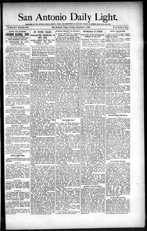 Primary view of object titled 'San Antonio Daily Light. (San Antonio, Tex.), Vol. 15, No. 308, Ed. 1 Friday, December 6, 1895'.