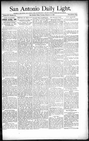 San Antonio Daily Light. (San Antonio, Tex.), Vol. 15, No. 312, Ed. 1 Tuesday, December 10, 1895