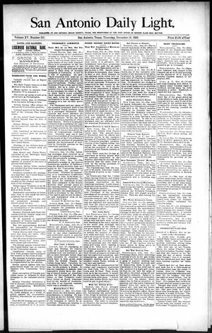 San Antonio Daily Light. (San Antonio, Tex.), Vol. 15, No. 321, Ed. 1 Thursday, December 19, 1895