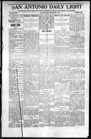 San Antonio Daily Light (San Antonio, Tex.), Vol. 17, No. 272, Ed. 1 Wednesday, November 2, 1898