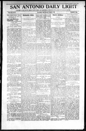 San Antonio Daily Light (San Antonio, Tex.), Vol. 17, No. 273, Ed. 1 Thursday, November 3, 1898