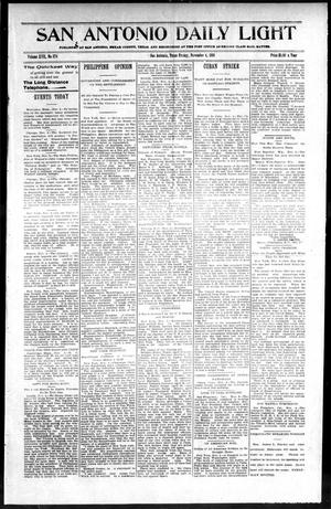 San Antonio Daily Light (San Antonio, Tex.), Vol. 17, No. 274, Ed. 1 Friday, November 4, 1898