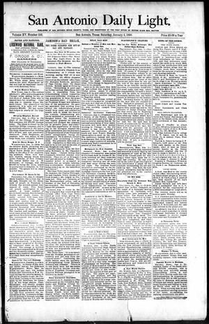 San Antonio Daily Light. (San Antonio, Tex.), Vol. 15, No. 336, Ed. 1 Saturday, January 4, 1896