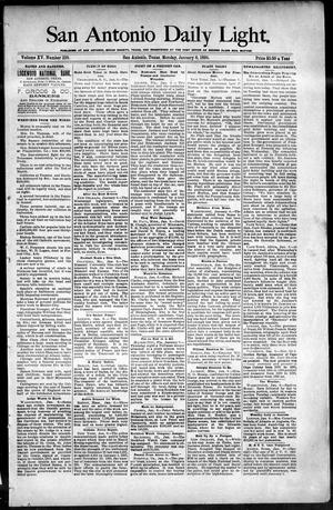 San Antonio Daily Light. (San Antonio, Tex.), Vol. 15, No. 338, Ed. 1 Monday, January 6, 1896