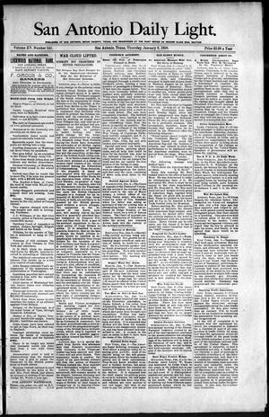 San Antonio Daily Light. (San Antonio, Tex.), Vol. 15, No. 341, Ed. 1 Thursday, January 9, 1896