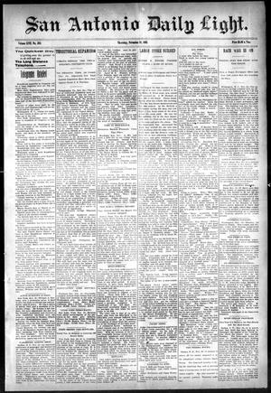 San Antonio Daily Light. (San Antonio, Tex.), Vol. 17, No. 280, Ed. 1 Thursday, November 10, 1898