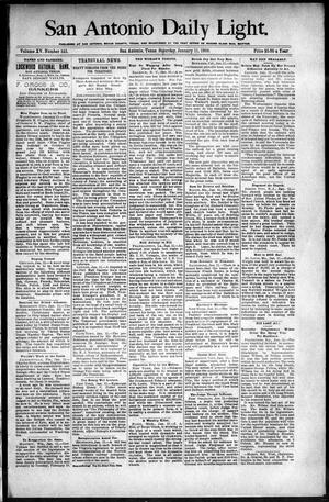 San Antonio Daily Light. (San Antonio, Tex.), Vol. 15, No. 343, Ed. 1 Saturday, January 11, 1896