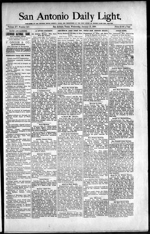Primary view of object titled 'San Antonio Daily Light. (San Antonio, Tex.), Vol. 15, No. 347, Ed. 1 Wednesday, January 15, 1896'.
