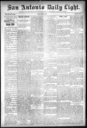San Antonio Daily Light. (San Antonio, Tex.), Vol. 17, No. 285, Ed. 1 Tuesday, November 15, 1898