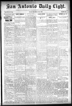 San Antonio Daily Light. (San Antonio, Tex.), Vol. 17, No. 287, Ed. 1 Thursday, November 17, 1898