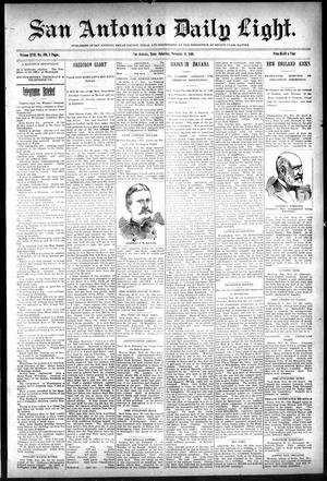 San Antonio Daily Light. (San Antonio, Tex.), Vol. 17, No. 289, Ed. 1 Saturday, November 19, 1898