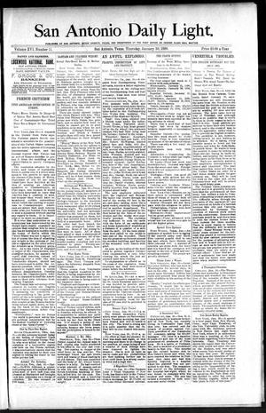 Primary view of object titled 'San Antonio Daily Light. (San Antonio, Tex.), Vol. 16, No. 11, Ed. 1 Thursday, January 30, 1896'.