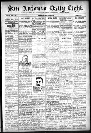 San Antonio Daily Light. (San Antonio, Tex.), Vol. 17, No. 292, Ed. 1 Tuesday, November 22, 1898