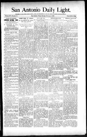 San Antonio Daily Light. (San Antonio, Tex.), Vol. 16, No. 15, Ed. 1 Monday, February 3, 1896
