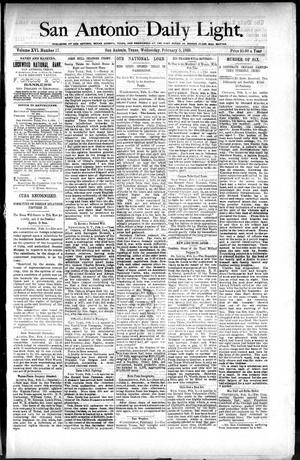 San Antonio Daily Light. (San Antonio, Tex.), Vol. 16, No. 17, Ed. 1 Wednesday, February 5, 1896