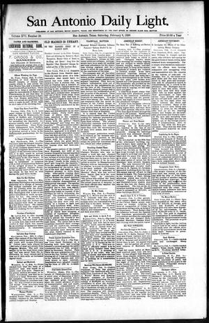 San Antonio Daily Light. (San Antonio, Tex.), Vol. 16, No. 20, Ed. 1 Saturday, February 8, 1896