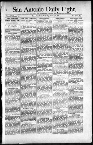 San Antonio Daily Light. (San Antonio, Tex.), Vol. 16, No. 24, Ed. 1 Wednesday, February 12, 1896