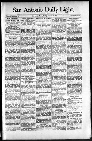 San Antonio Daily Light. (San Antonio, Tex.), Vol. 16, No. 36, Ed. 1 Monday, February 24, 1896