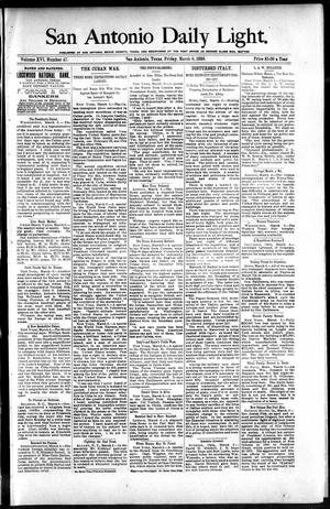 San Antonio Daily Light. (San Antonio, Tex.), Vol. 16, No. 47, Ed. 1 Friday, March 6, 1896