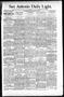Primary view of San Antonio Daily Light. (San Antonio, Tex.), Vol. 16, No. 48, Ed. 1 Saturday, March 7, 1896