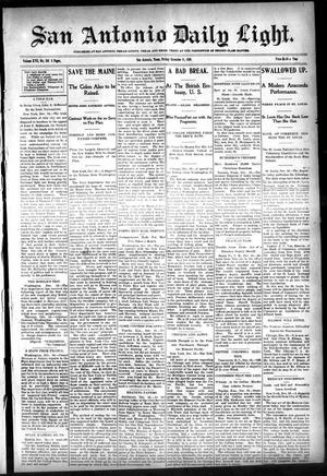 San Antonio Daily Light. (San Antonio, Tex.), Vol. 17, No. 316, Ed. 1 Friday, December 16, 1898