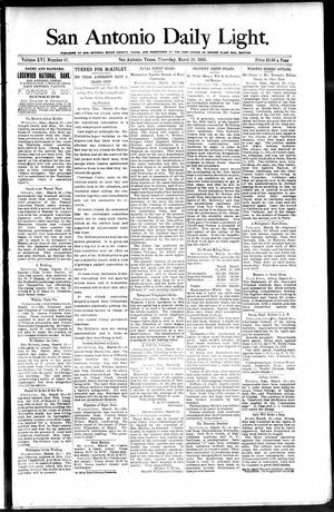 San Antonio Daily Light. (San Antonio, Tex.), Vol. 16, No. 67, Ed. 1 Thursday, March 26, 1896