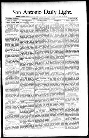 San Antonio Daily Light. (San Antonio, Tex.), Vol. 16, No. 69, Ed. 1 Saturday, March 28, 1896
