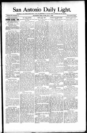San Antonio Daily Light. (San Antonio, Tex.), Vol. 16, No. 75, Ed. 1 Friday, April 3, 1896