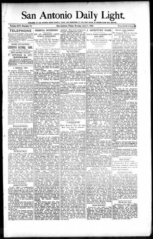 San Antonio Daily Light. (San Antonio, Tex.), Vol. 16, No. 78, Ed. 1 Monday, April 6, 1896