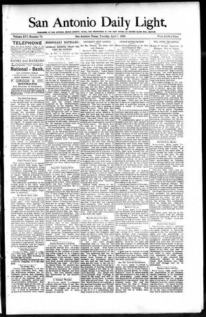 San Antonio Daily Light. (San Antonio, Tex.), Vol. 16, No. 79, Ed. 1 Tuesday, April 7, 1896