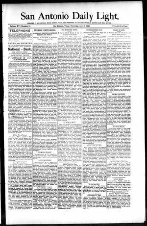 San Antonio Daily Light. (San Antonio, Tex.), Vol. 16, No. 81, Ed. 1 Thursday, April 9, 1896