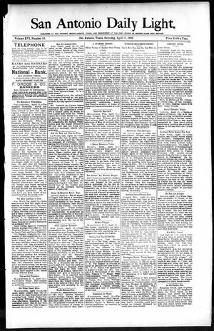 San Antonio Daily Light. (San Antonio, Tex.), Vol. 16, No. 83, Ed. 1 Saturday, April 11, 1896