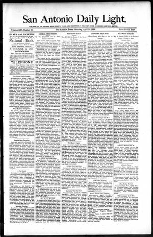 San Antonio Daily Light. (San Antonio, Tex.), Vol. 16, No. 90, Ed. 1 Saturday, April 18, 1896