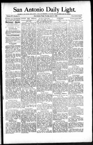 San Antonio Daily Light. (San Antonio, Tex.), Vol. 16, No. 93, Ed. 1 Tuesday, April 21, 1896