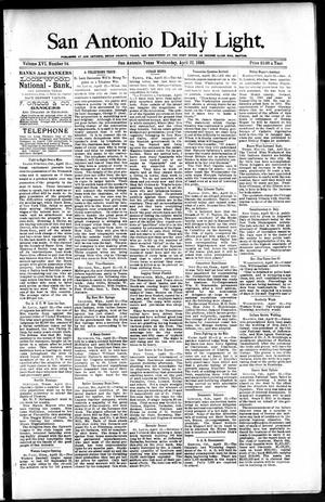 San Antonio Daily Light. (San Antonio, Tex.), Vol. 16, No. 94, Ed. 1 Wednesday, April 22, 1896