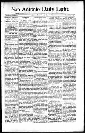 San Antonio Daily Light. (San Antonio, Tex.), Vol. 16, No. 95, Ed. 1 Thursday, April 23, 1896