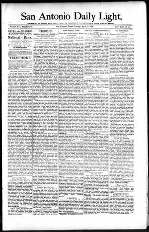 San Antonio Daily Light. (San Antonio, Tex.), Vol. 16, No. 100, Ed. 1 Tuesday, April 28, 1896