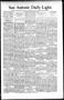 Newspaper: San Antonio Daily Light. (San Antonio, Tex.), Vol. 16, No. 113, Ed. 1…
