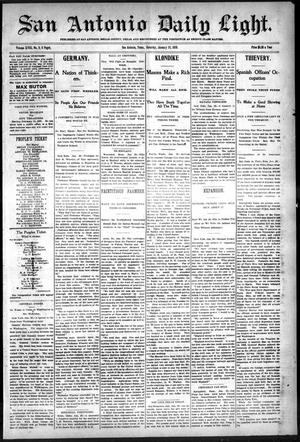 San Antonio Daily Light. (San Antonio, Tex.), Vol. 18, No. 9, Ed. 1 Saturday, January 28, 1899