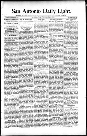 San Antonio Daily Light. (San Antonio, Tex.), Vol. 16, No. 115, Ed. 1 Wednesday, May 13, 1896