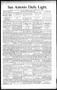 Newspaper: San Antonio Daily Light. (San Antonio, Tex.), Vol. 16, No. 118, Ed. 1…