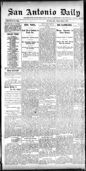 San Antonio Daily Light. (San Antonio, Tex.), Vol. 18, No. 18, Ed. 1 Monday, February 6, 1899