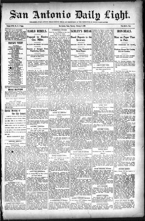 San Antonio Daily Light. (San Antonio, Tex.), Vol. 18, No. 21, Ed. 1 Thursday, February 9, 1899