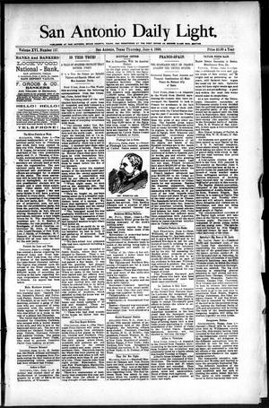 San Antonio Daily Light. (San Antonio, Tex.), Vol. 16, No. 137, Ed. 1 Thursday, June 4, 1896