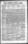 Newspaper: San Antonio Daily Light. (San Antonio, Tex.), Vol. 16, No. 138, Ed. 1…