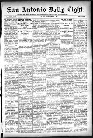 San Antonio Daily Light. (San Antonio, Tex.), Vol. 18, No. 29, Ed. 1 Friday, February 17, 1899