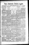 Newspaper: San Antonio Daily Light. (San Antonio, Tex.), Vol. 16, No. 143, Ed. 1…